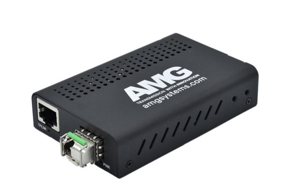 AMG Systems Medienkonverter, für 0°C bis 50°, 1 x 10/100BT RJ45, 1 x 100FX, MM, 1 Faser, B Typ, AMG210M-1F-1SM1B
