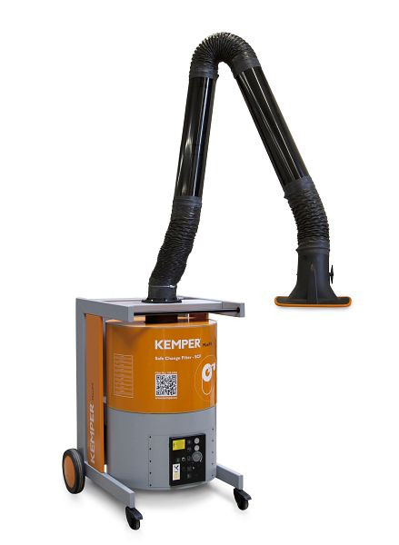 ELMAG Absauganlage, fahrbar, MaxiFil, Absaugarm Ø 150mm/3m in Rohrausführung, Absauglänge mit Arm max. 1.100 m³/h 1,5 kW 3x400 V (Type 65 650 104), 58612