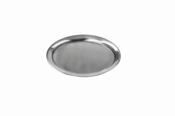 Schneider Serviertablett oval 14,5 x 20 cm, Edelstahl, mit gebördeltem Rand, matt, 155040