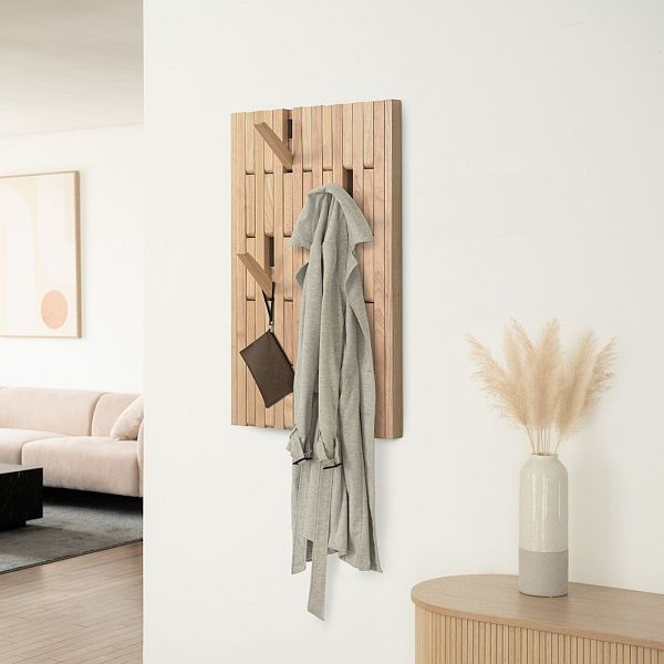 HOME DELUXE Garderobenpaneel QUEST, Farbe Hellbraun, 60369