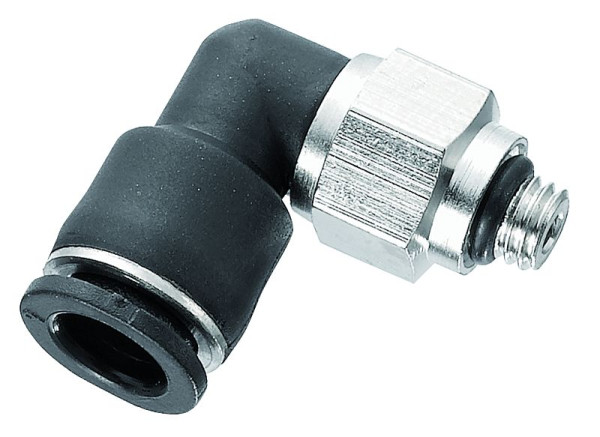 Prevost Micro 90° - Winkelstück mit zylindrischem Außengewinde - RCC MG, AG BSPP= G 1/8, für Schlauch mit Außen-Ø= 4 mm, VE: 10 Stück, RCC MG0400