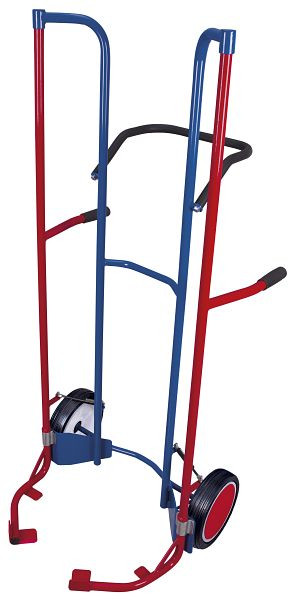 VARIOfit Reifenkarre hoch, Außenmaße: 705 x 740 x 1.600 mm, RAL 5010 enzianblau, Radsatz: Vollgummibereifung, sk-710.301