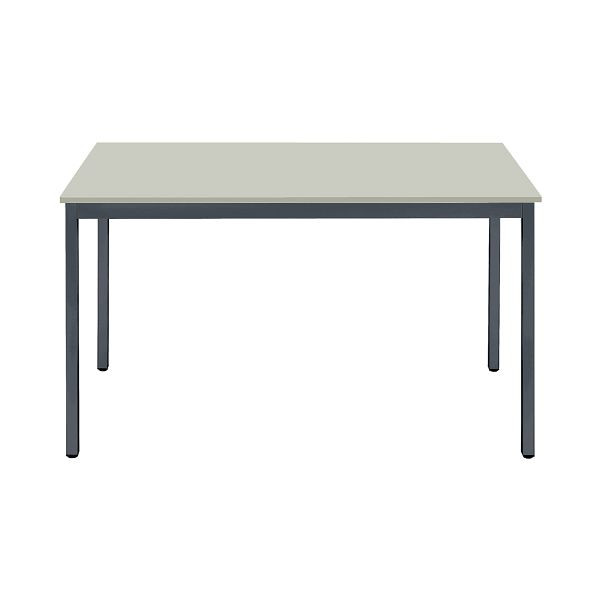 Bisley MULTI Desking Mehrzwecktisch, rechteckig 19 mm, Dekor G grau, Gestell anthrazitgrau, H 740 x B 1600 x T 800 mm, MT1608G334