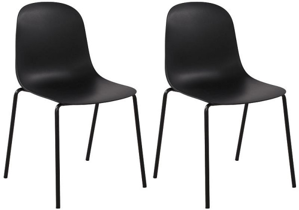 CLP 2er Set Stuhl Hardin, schwarz, 326777, 4255716366285