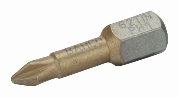 Bahco 1/4" Bits, 25 mm, TIN, PH 1, 10er Pack, 62TIN/PH1