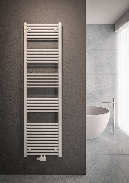 MERT Badheizkörper weiß gerade, 400 x 1800 mm, Mittelanschluss, 1-40x180-M