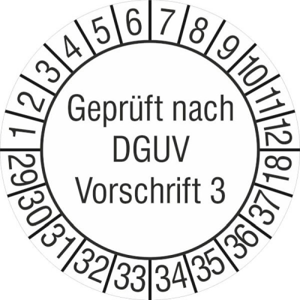 Stein HGS Prüfplaketten ohne Jahresfarbe (10 Jahre), 2029-2038, 31.c7038-29