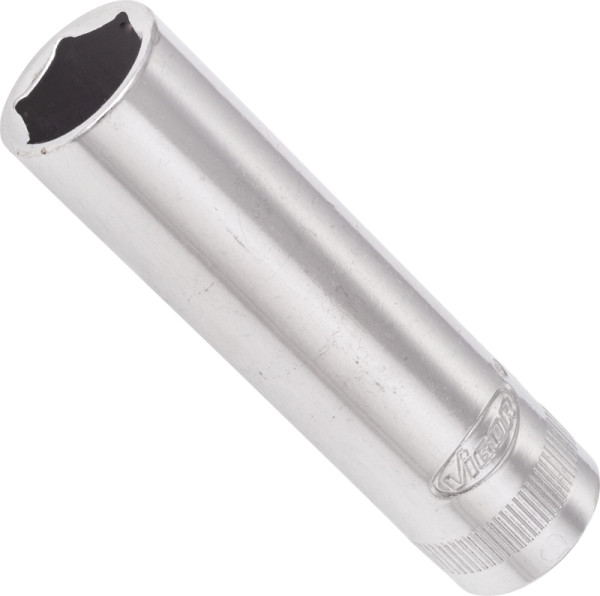 VIGOR Steckschlüsseleinsatz, lang, Vierkant hohl 10 mm (3/8 Zoll), Außen-Sechskant Profil, 12 mm, V2020N