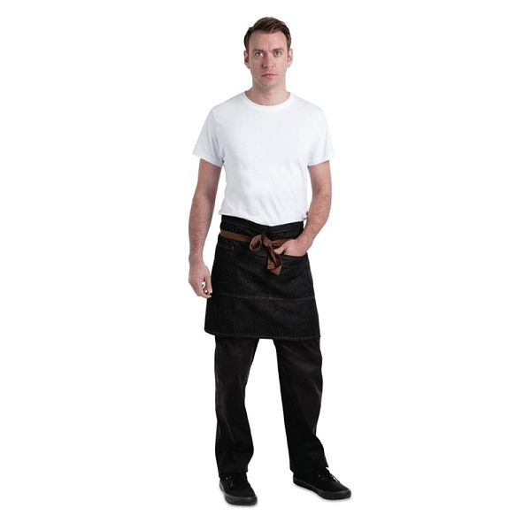 Chef Works Urban Memphis halbe Bistroschürze schwarz, B587