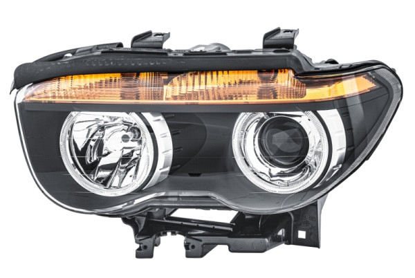 HELLA Halogen/Bi-Xenon-Hauptscheinwerfer, für u.a. BMW 7 (E65, E66, E67), gelb, ECE, für Rechtsverkehr, links, 1EL 158 075-011