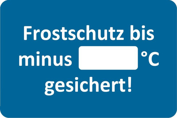 Eichner Kundendienst-Aufkleber, Blau, VE: 250 Stück, 9220-00053