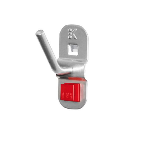 Kappes RasterPlan/ABAX Schräghaken für Nüsse und Steckschlüssel, Ø 6 mm L 14 / 40 mm, alufarben, 3340.00.7101