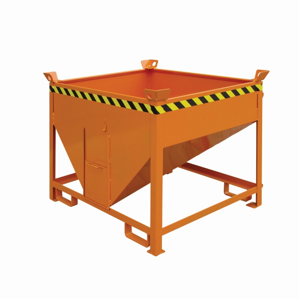 Eichinger Industrie Silobehälter mit Auslaufschieber, 300 Liter reinorange, 20540400000000
