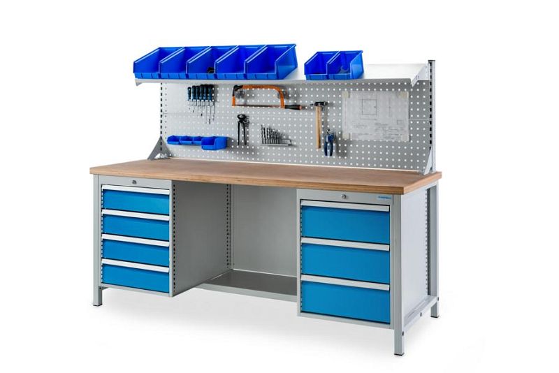 Werkbank 2000 mit 4 Schubladen BLH 150 Kasten