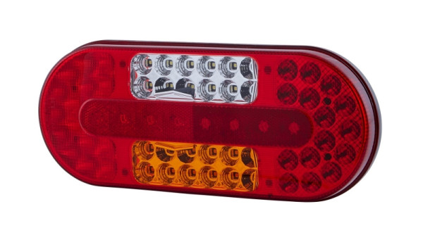 HELLA VALUEFIT Heckleuchte, Valuefit, LED, 12/24V, Anbau/geschraubt, Lichtscheibenfarbe: mehrfarbig, Stecker: offene Kabelenden, links, 2VP 357 017-011