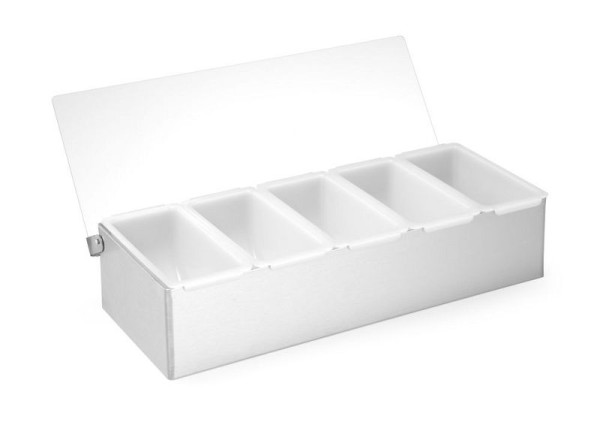 Bar up Zutatenbehälter, LxBxH: 375x140x90 mm, 5 Fächer, 552100