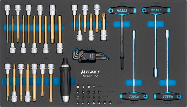 Hazet Werkzeug Satz, 58-teilig, 163-651/58, 4000896274604
