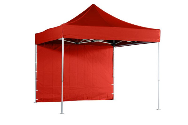 VeroTENT 4,5m Seitenwand geschlossen - rot, v-4,5bs rot