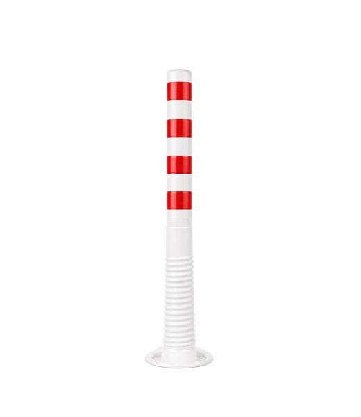 Ri-Traffic Flexible Absperrpfosten 100 cm, Weiß Rot, 05-0100-11WR