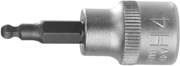 SW-Stahl Schraubendreheinsatz, 3/8", Innensechskant, 4 mm, mit Kugelkopf, 05571L