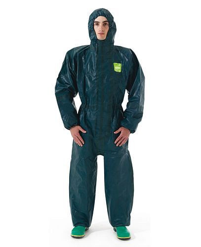 Ansell Einweg-Schutzanzug AlphaTec 4000-111, Kategorie III, Typ 3B, 4B, 5B, grün, Größe XL, 268141