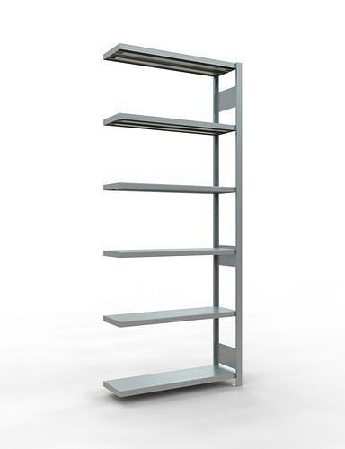 Schulte Fachbodenregal, Anbaufeld, 6 Lagerebenen, Fachlast 250 kg, 1006 x 336 x 2500 mm, 278810