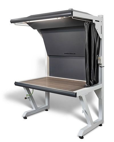 DENIOS Absaugtisch für Schweiß- und Lötarbeiten, Arbeitsfläche 2000 x 900 mm, 248401