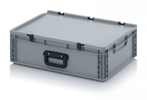 Auer Eurobehälter Koffer 2GL 2 Griffe auf der Längsseite, LxBxH: 60 x 40 x 18,5 cm, ED 64/17 2GL