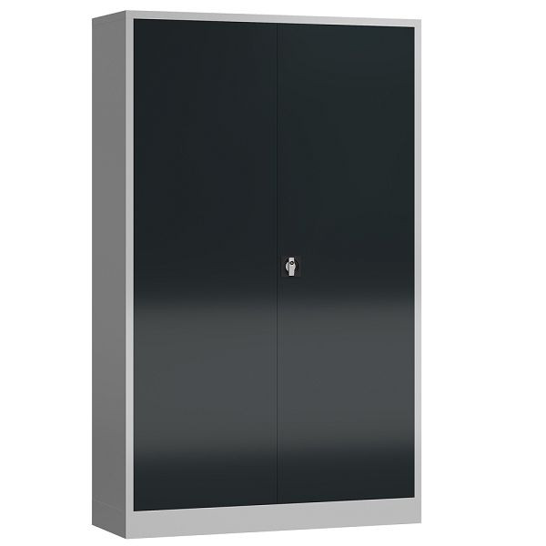 Lüllmann ClassiX Flügeltürenschrank, 1945 x 1200 x 600 mm, lichtgrau/anthrazit, X-530388