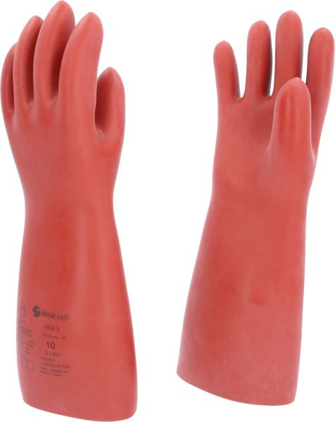 KS Tools Elektriker-Schutzhandschuh mit mechanischen und thermischen Schutz, Größe 10, Klasse 3, rot, Länge: 410 mm, 117.0013