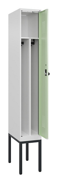 C+P Spind Evolo PLUS, Gestell, 1 Abteile, 2120x300x500mm, 9016/6019, Verschluss Drehriegel, 0490307-10F S10019