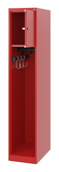 C+P Feuerwehrspind Evolo, Modell YOUNGSTER, 1 Abteil, H1530xB300xT500 mm, Feuerrot, 0490015-10 S10000