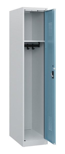 C+P Spind Evolo PLUS, Sockel, 1 Abteil, 1630x300x500mm, 7035/0010, Zylinderschloss, 0490205-10 S10035