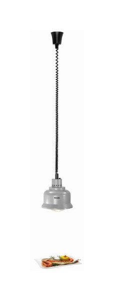Bartscher Wärmelampe IWL250D SI, Material: Stahl, Lackiert, 114278, 4015613715933