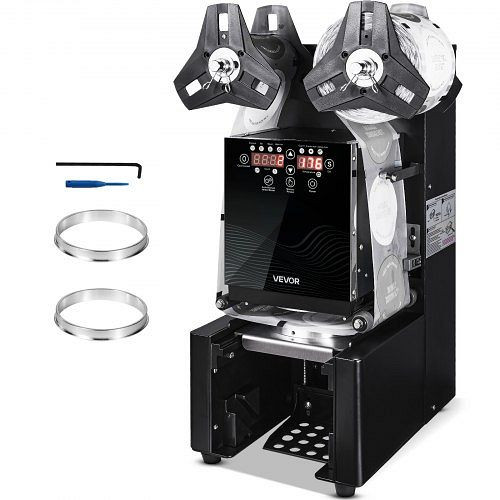 VEVOR Becherversiegelungsmaschine, 500–650 Tassen/h, für 190 mm hohe & 90/95 mm Tassen, QZDNCFKJHQZDIM4QA001V2