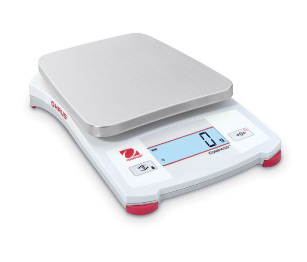 OHAUS Tragbare Waage CX5200 EU, Wägekapazität 5200 g, Ablesbarkeit beim Wiegen 1 g, 30428212