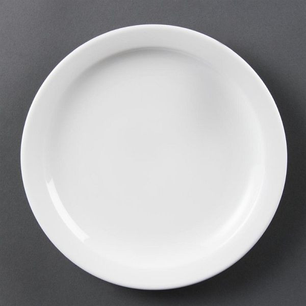 Olympia Whiteware Teller mit schmalem Rand 20cm, VE: 12 Stück, CB488