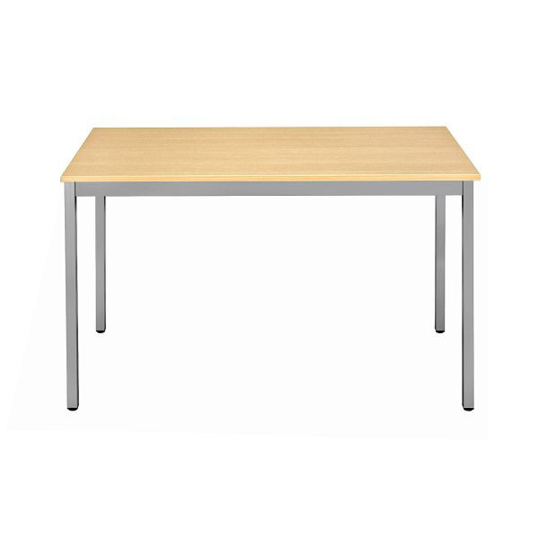 Bisley Mehrzwecktisch, Breite 1400 mm, Tiefe 800 mm, 19mm Tischstärke, 399 chrom x BC buche, MT1408BC399