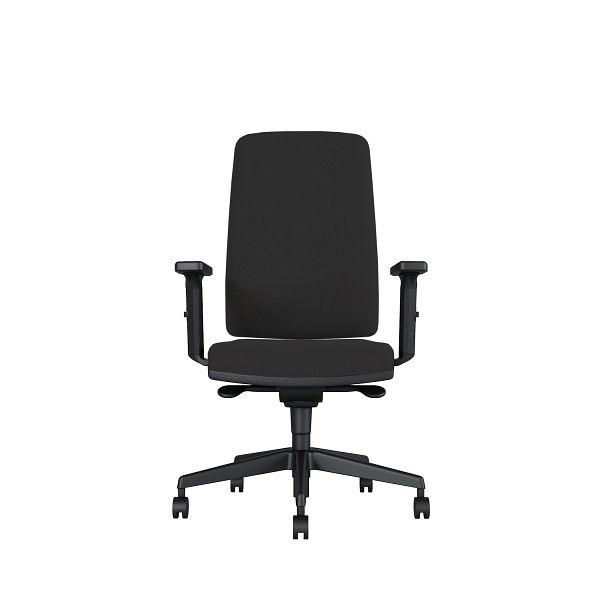 Bisley Bürodrehstuhl Stone, Mit Armlehnen, Kunststofffußkreuz, MR6651 jet black, STONEKLMR6651