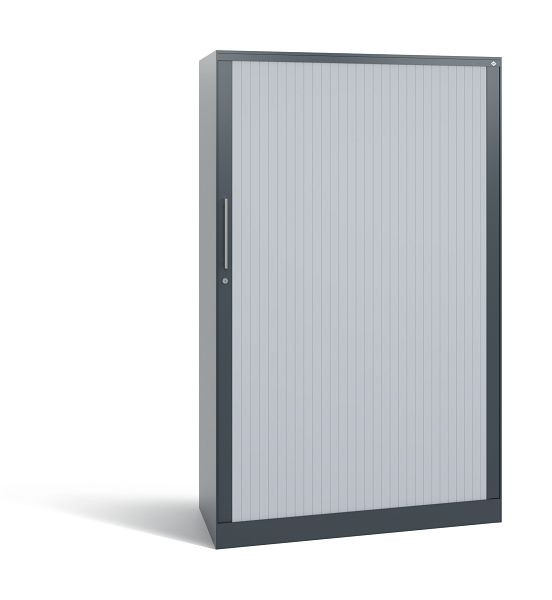 C+P Rollladenschrank Asisto, H1639xB1000xT435mm, Farbe: Anthrazit / Weiß, Bügelgriff, 4 OH, 143012-000 S10086