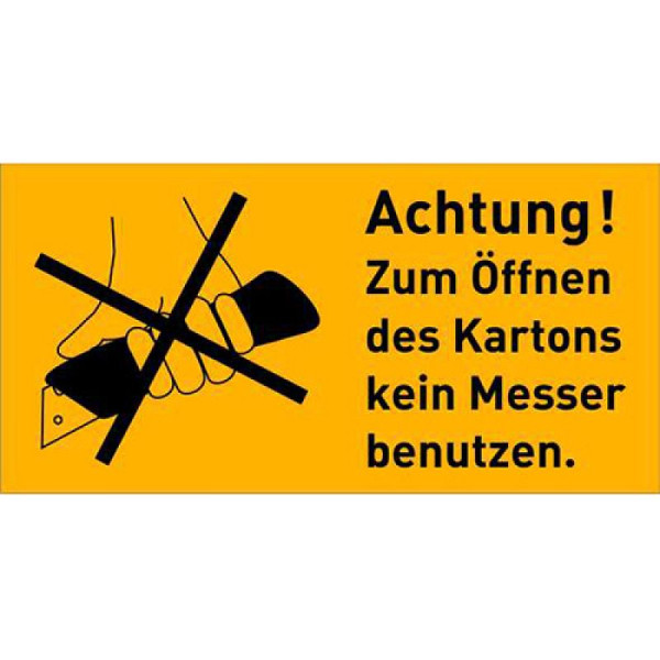 Stein HGS Verpackungsetiketten, Vorsicht! Nicht belasten, 100 x 50 mm, VE: 100 Stück, 21.d2508