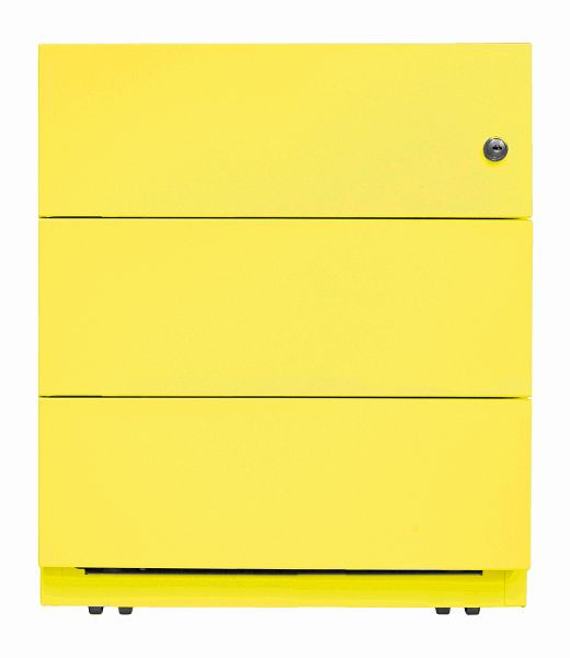 Bisley Rollcontainer Note™, 3 Universalschubladen, zinkgelb, NWA59M7SSS641