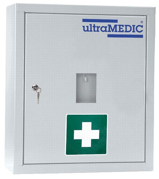ultraMEDIC Anbau-Verbandschrank ultraTOP-LOCKER "023", mit Füllung DIN 13169, weiß, SAN-0069-WE