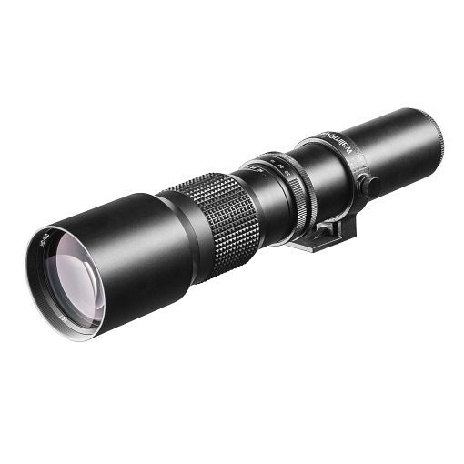 Walimex Linsenobjektiv mit Irisblende 500/8,0 DSLR T2, 1012701