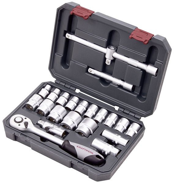 Kraftwerk Steckschlüssel-Satz, 1/2", 22-teilig, 204.102.200