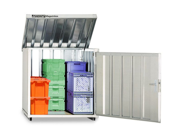 FLADAFI Magazinbox MB 4, verzinkt, montiert, mit Boden, 1.420 x 1.490 x 1.470 mm, F2602-F911