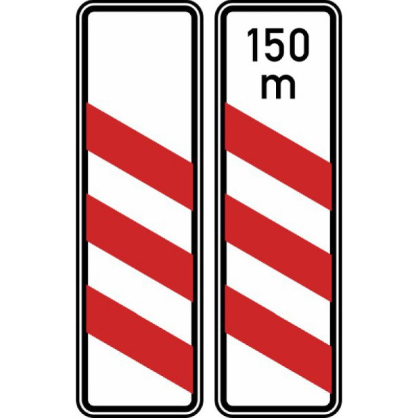 Stein HGS Dreistreifige Bake (Aufstellung links), Flachform / 2 mm / RA2, ohne Entfernungsangabe, 157-20-21