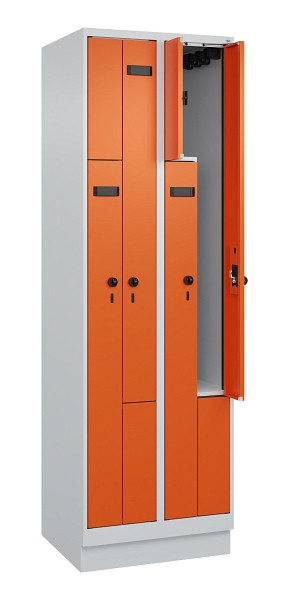 C+P Z-Spind Evolo PLUS, Sockel, 4 Fächer, 1950x600x500mm, 7035/2004, Drehriegel, 049023-204 S10005