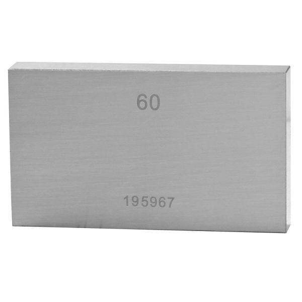 STEINLE Einzel Parallel Endmaß Stahl 60 mm, DIN EN ISO 3650 mit Toleranzklasse: 1, 42020117