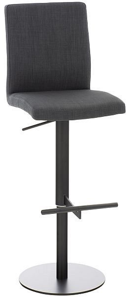 CLP Barhocker Cadiz Stoff schwarz, dunkelgrau, 308607